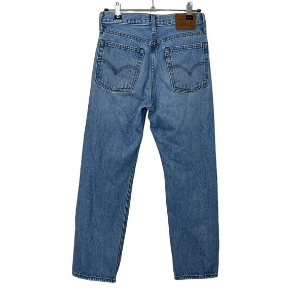 Levi's Wedgie Straight Authentically Yours Light Blue Wash Jeans Women's Size 24 - Picture 5 of 15